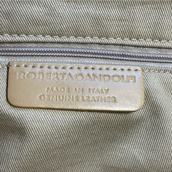 Roberta Gandolfi Leather Python Print Laced Sides tote bag - Picture 8 of 15